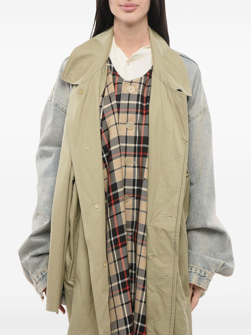 asymmetric layered jeans coat 4