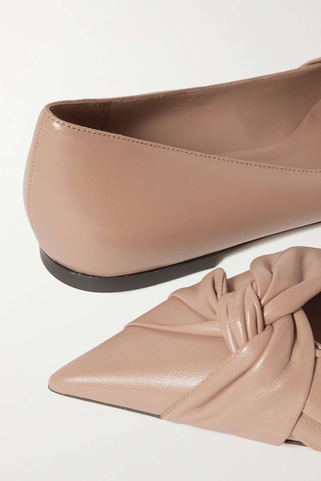 Hedera leather ballet flats