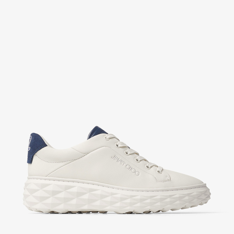 Jimmy Choo / Malbon Diamond Golf/F
Latte and Navy Leather Trainers 1