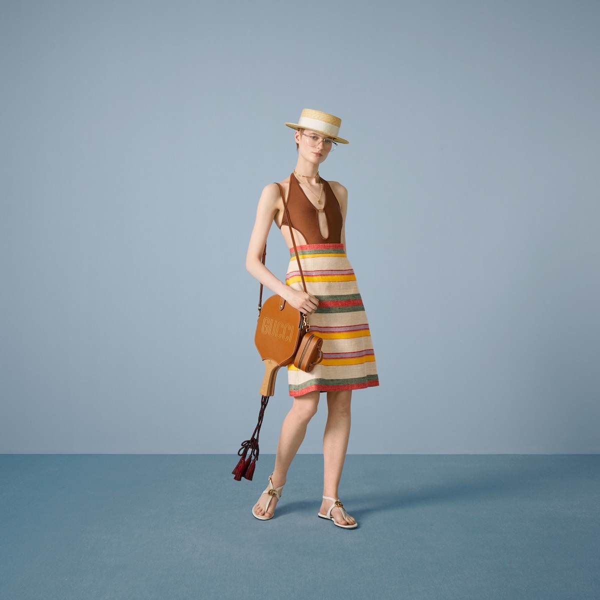 Striped linen skirt - 2