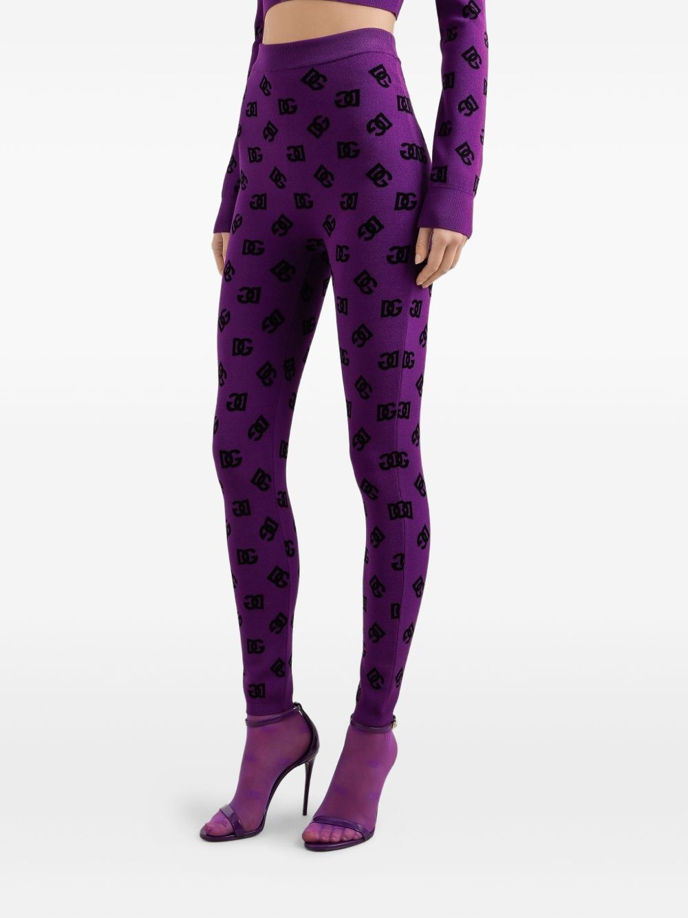 logo-motif leggings - 4