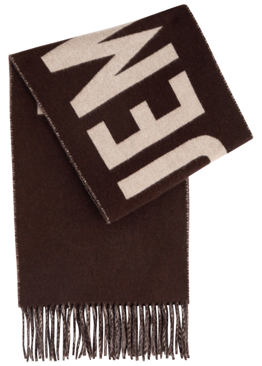 Jacquemus Le Écharpe Logo-intarsia Wool Scarf - 1