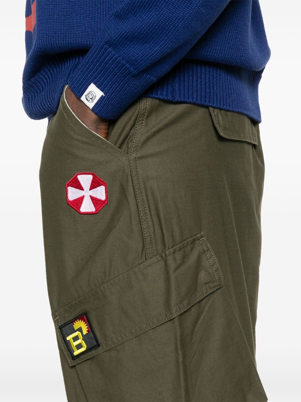 patch cargo pants - 5