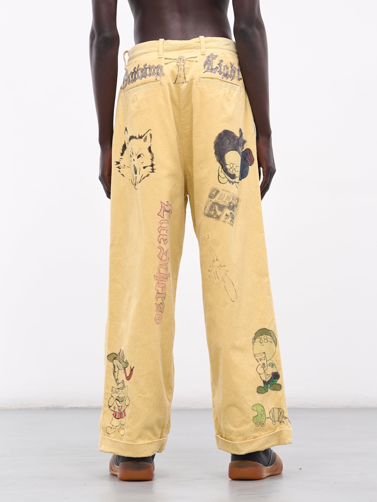 'Memorial Paint' Baggy Corduroy Trousers - 3