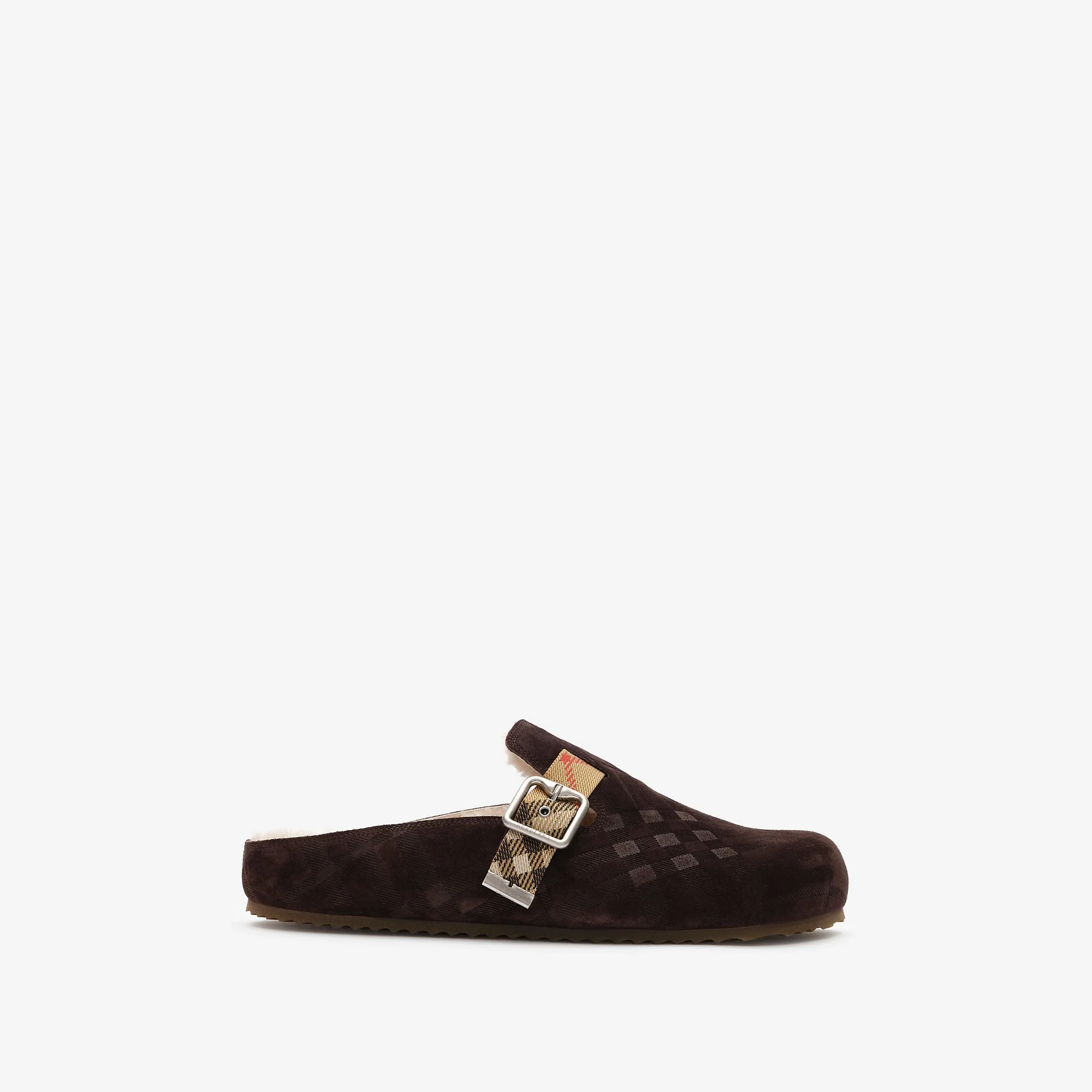 Check Shearling Urchin Clogs - 1