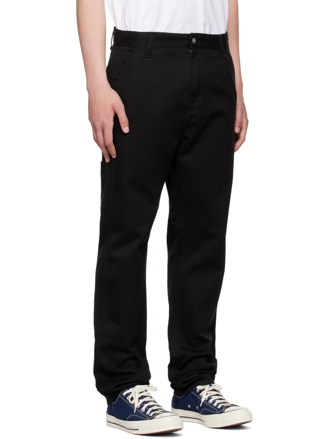 Black Cotton Trousers - 2