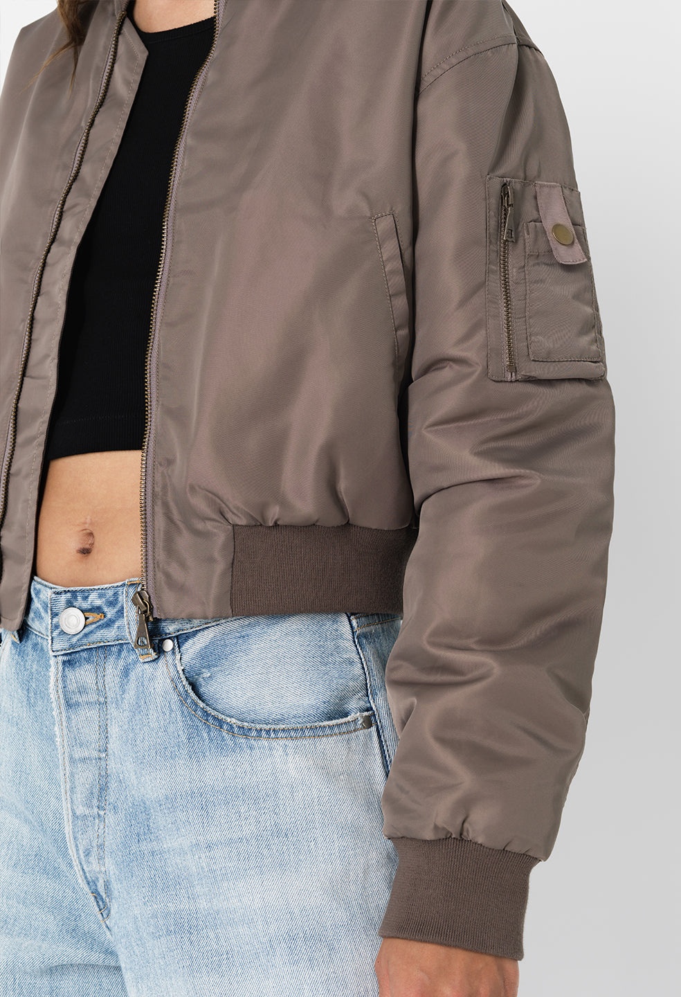 HUNTER CROPPED BOMBER - 6