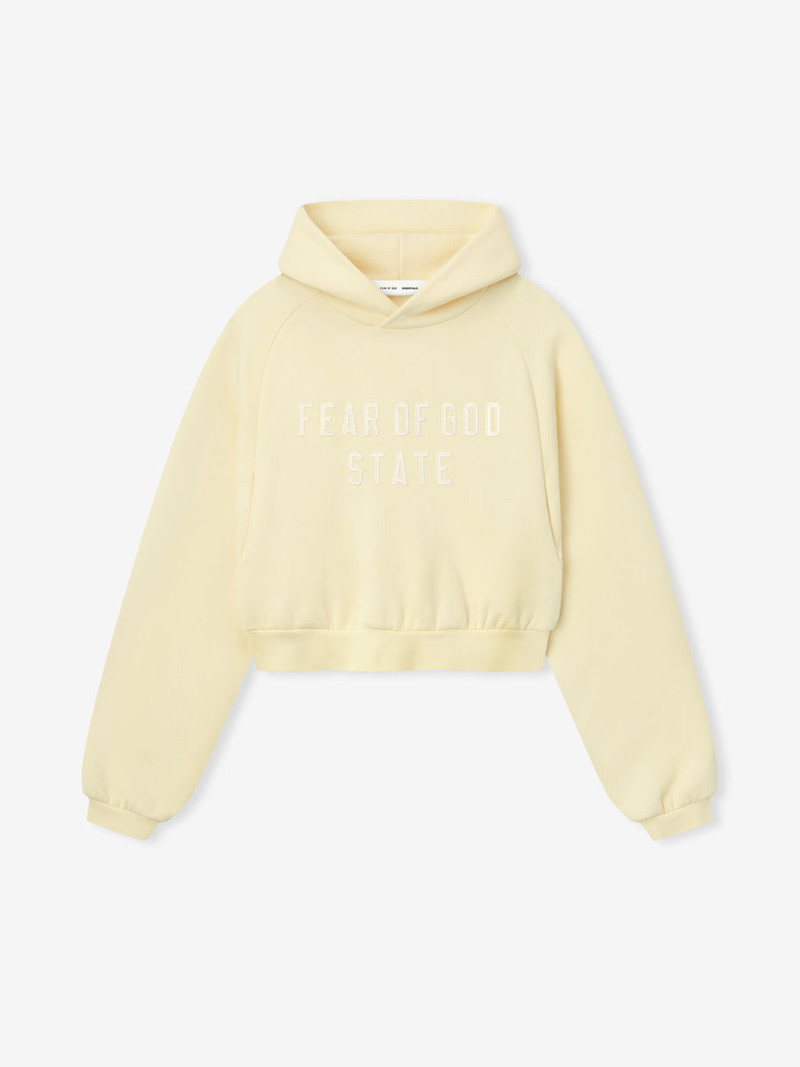 Womens Modern Fleece Raglan Hoodie 1