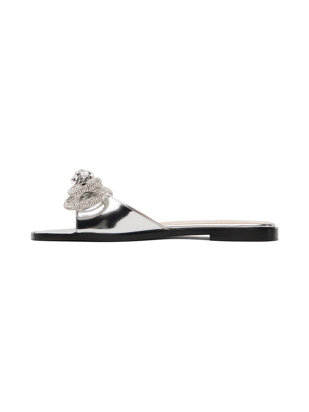 Silver Double Bow Mirror 10 Sandals - 3