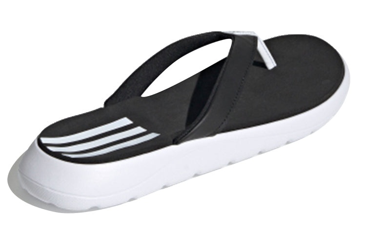 (WMNS) adidas Comfort Flip Flop 'White Black' FY8656 - 4