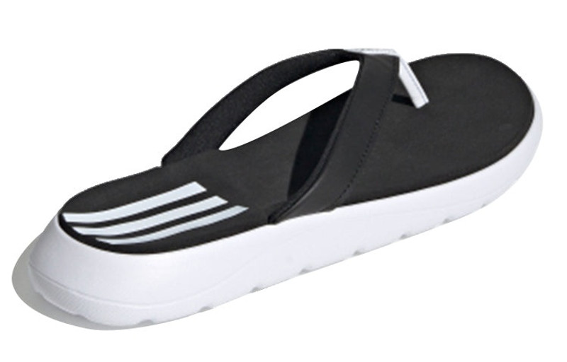 (WMNS) adidas Comfort Flip Flop 'White Black' FY8656 4