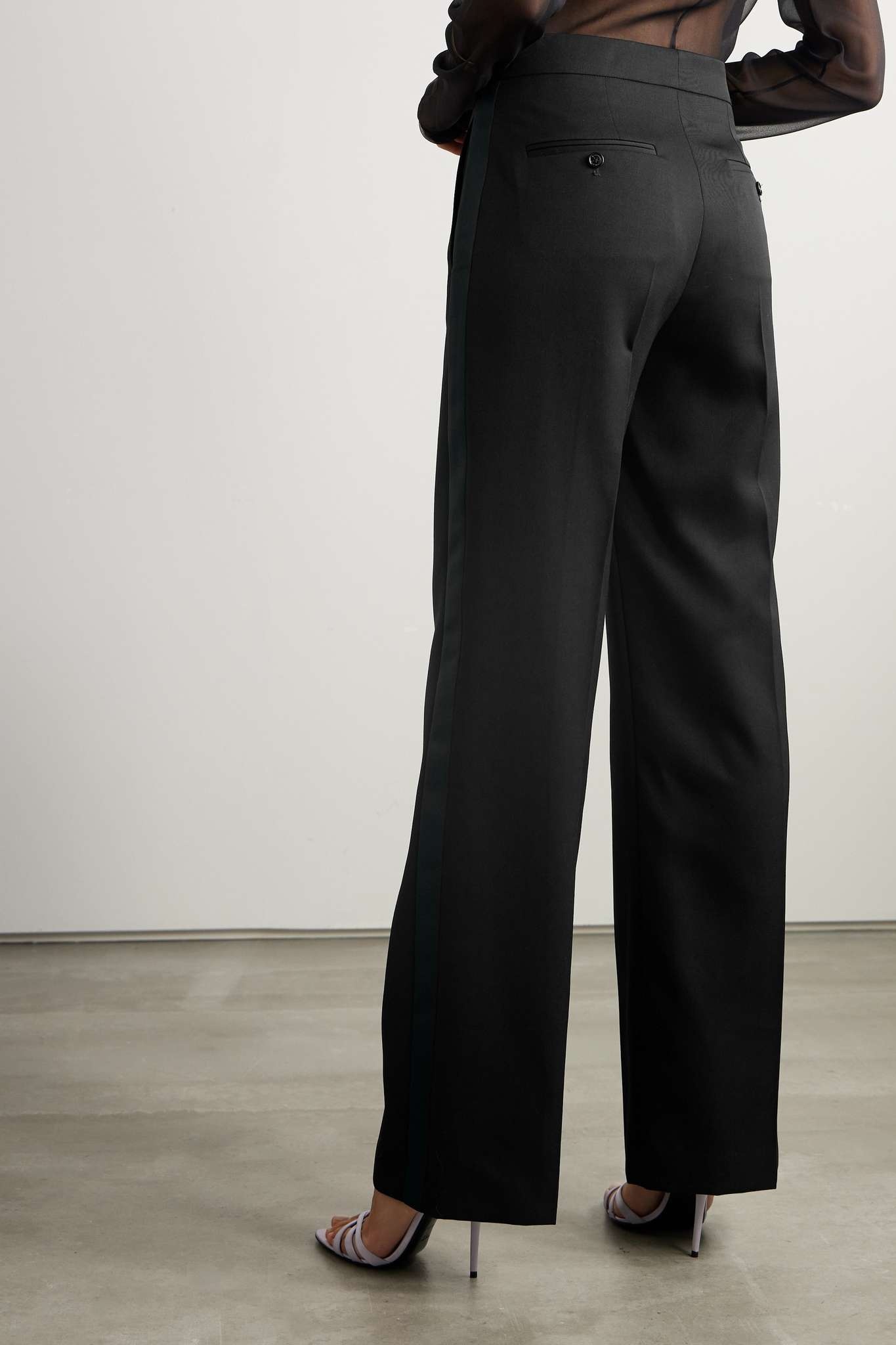 Scarly wool-twill straight-leg pants - 4