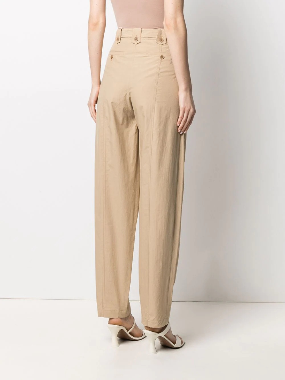 tied-waist cropped trousers - 4