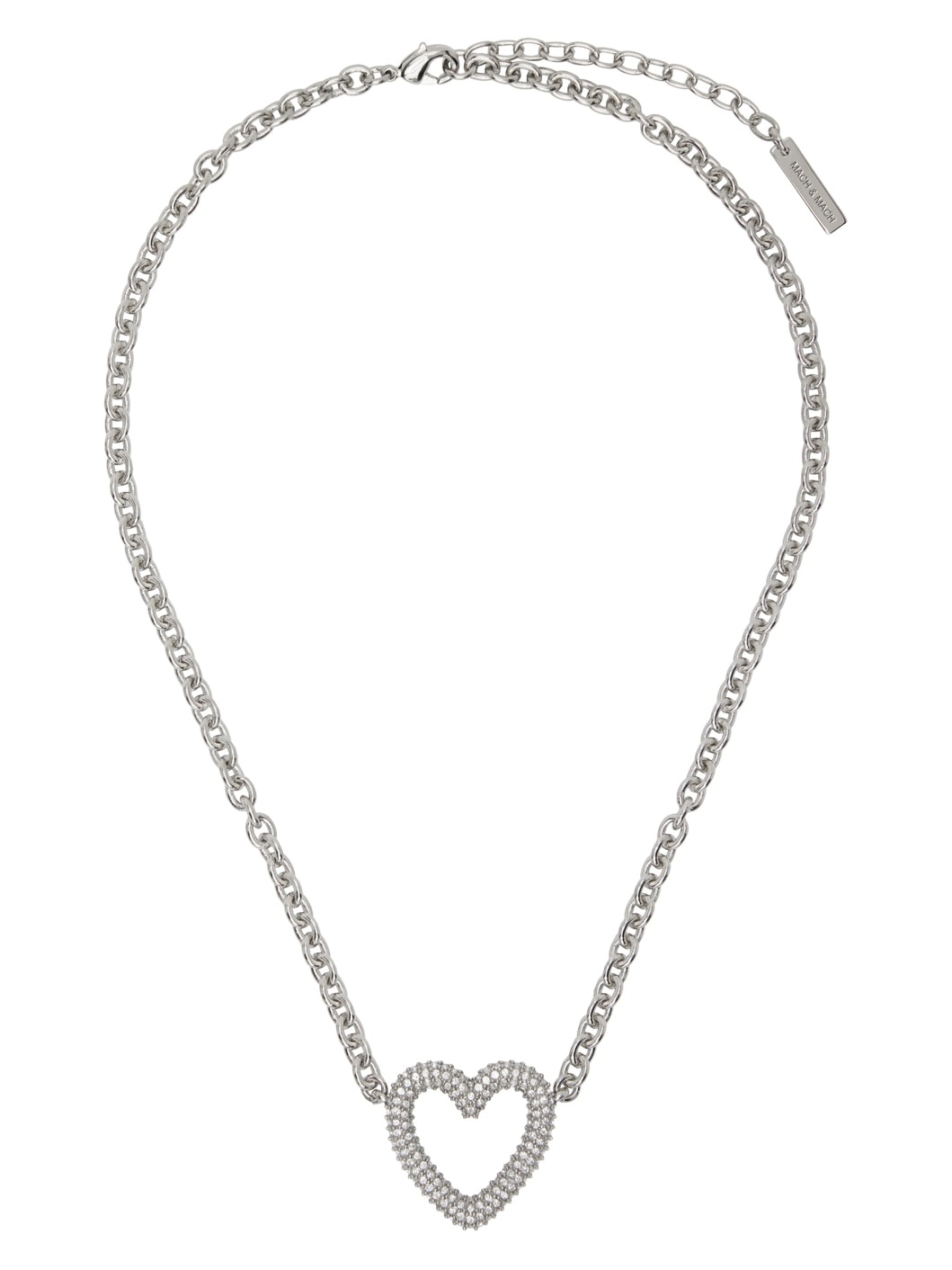 Silver Heart Necklace - 1