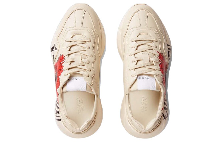 (WMNS) Gucci Rhyton 'Gucci Hawaii Poppy Print' 631708-DRW00-9522 - 4