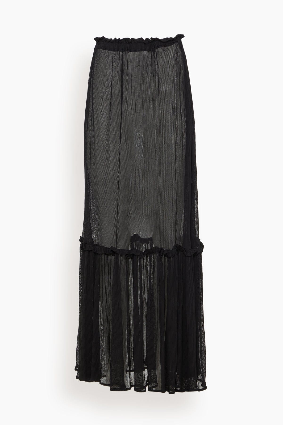 Sheer Zephyr Skirt in Black - 1