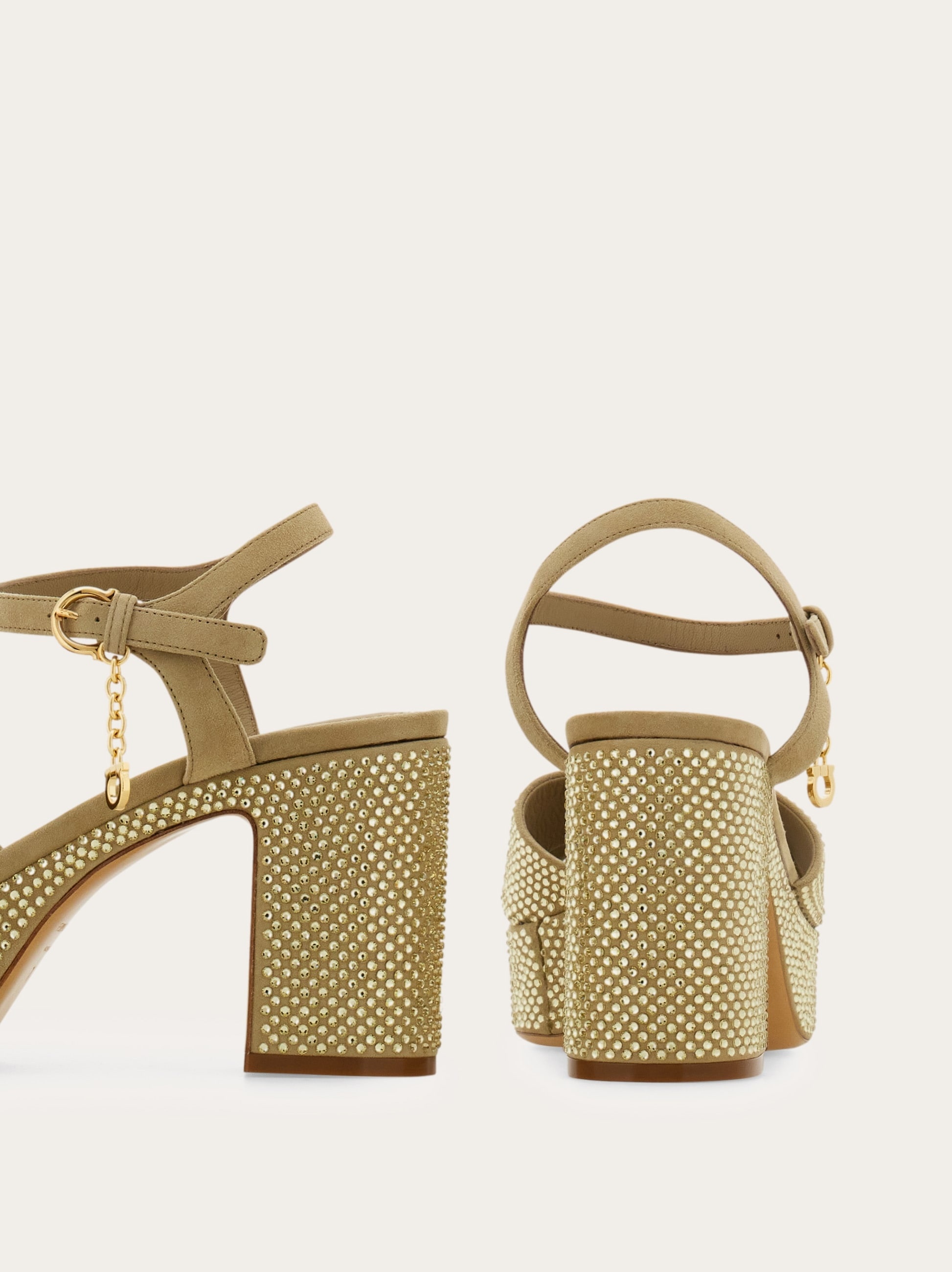 Crystal-embellished platform sandal - 7