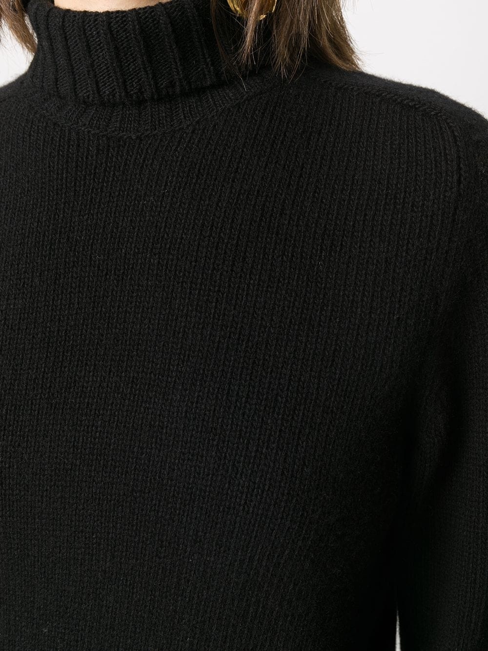 plain roll-neck jumper  - 5