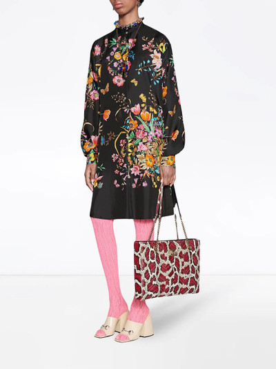 GUCCI Silk dress with flowers outlook