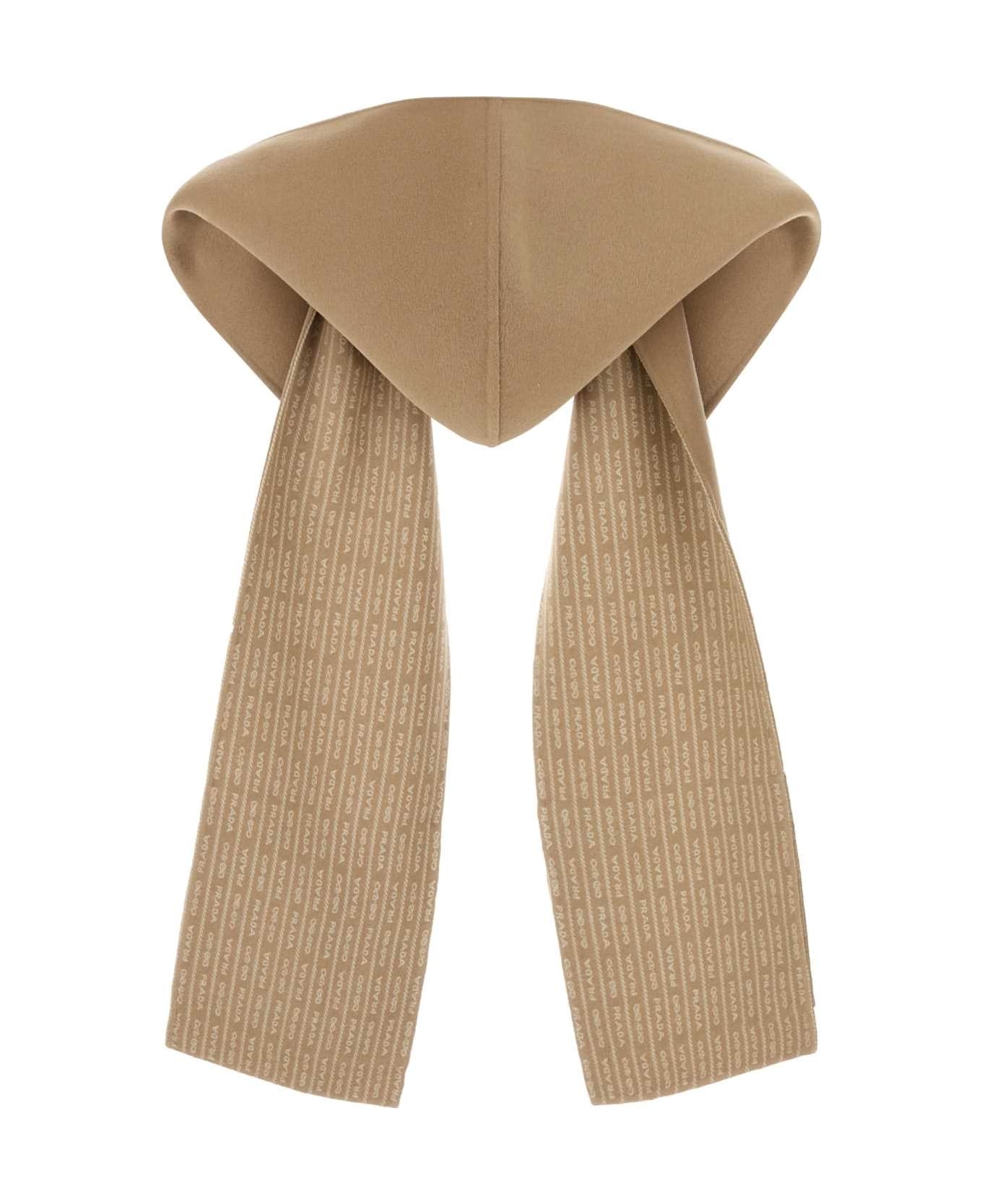Camel Wool Scarf - 2