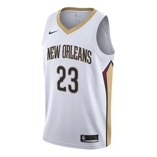 Nike NBA 뉴올리언스 Pelicans Davis No. 23 스포츠 농구 저지 / 가장 백색 864433-100 - 1