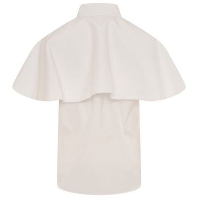 Comme des Garçons Comme des Garçons Sleeveless Shirt with Short Cape  in White outlook