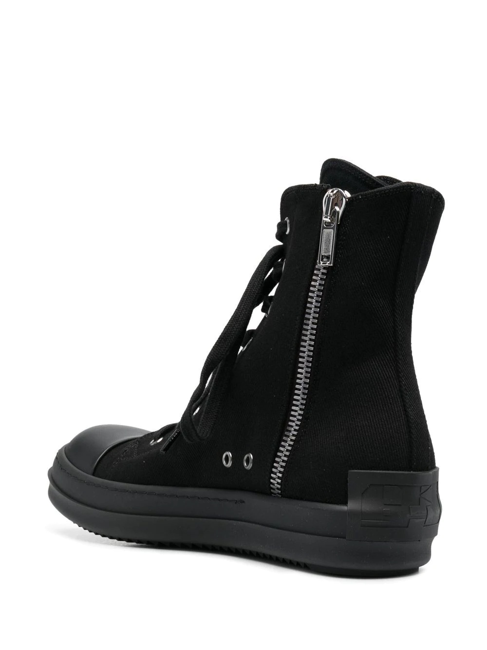 zipped high top sneakers - 3
