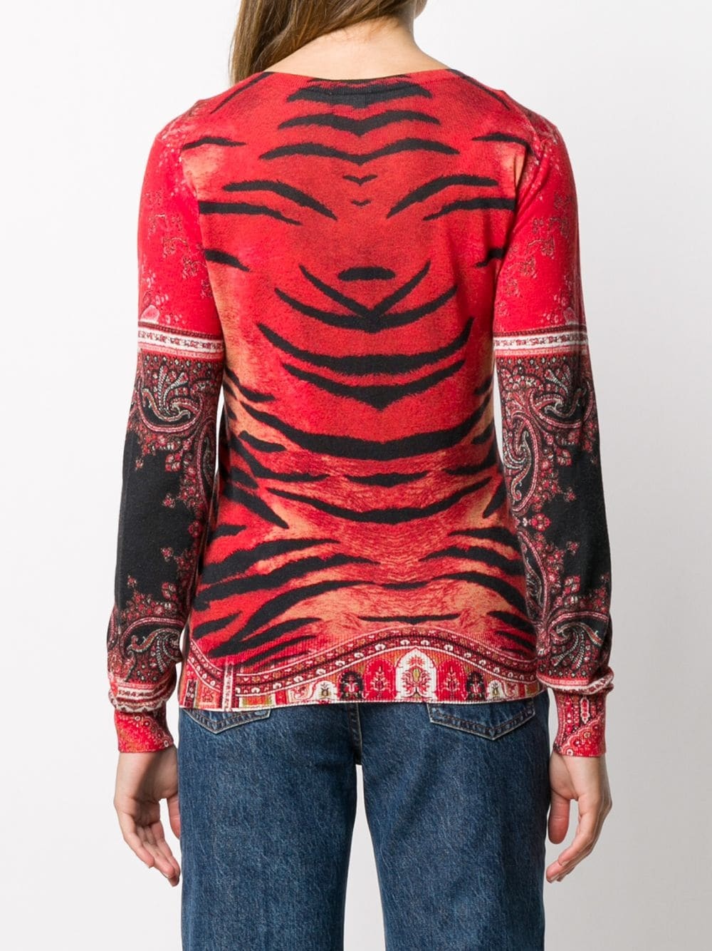 mix-print jumper - 4