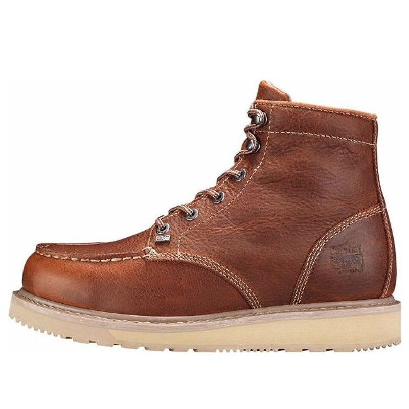Timberland Barstow 6 인치 소프트 발가락 작업 부츠 'Rust' 89647 - 1