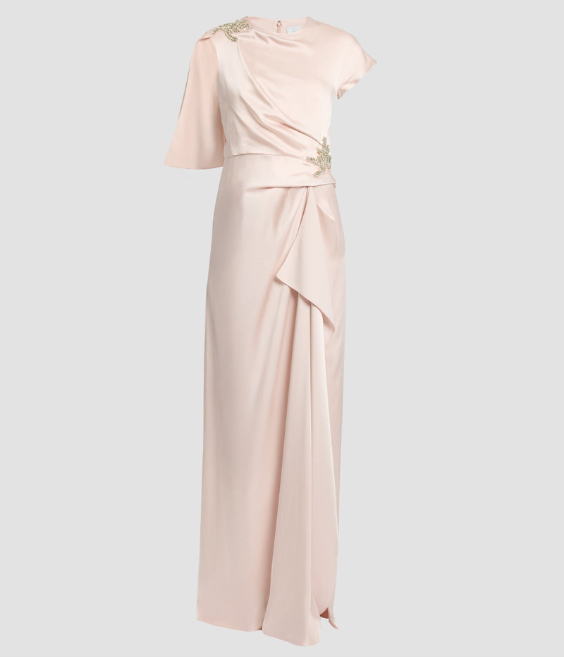 EMBELLISHED SATIN CADY GOWN 1