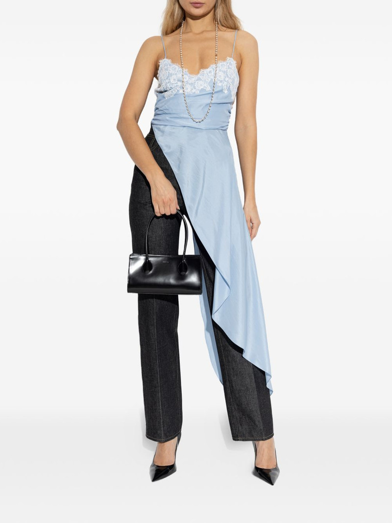 Moschino lace asymmetric blouse outlook