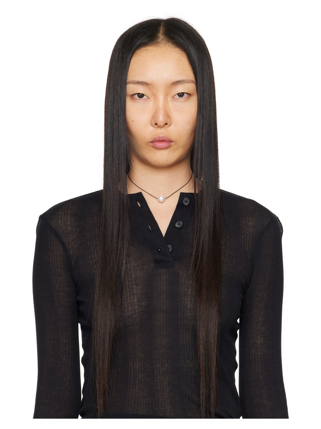 Brown Emilie Freshwater Pearl Choker - 4