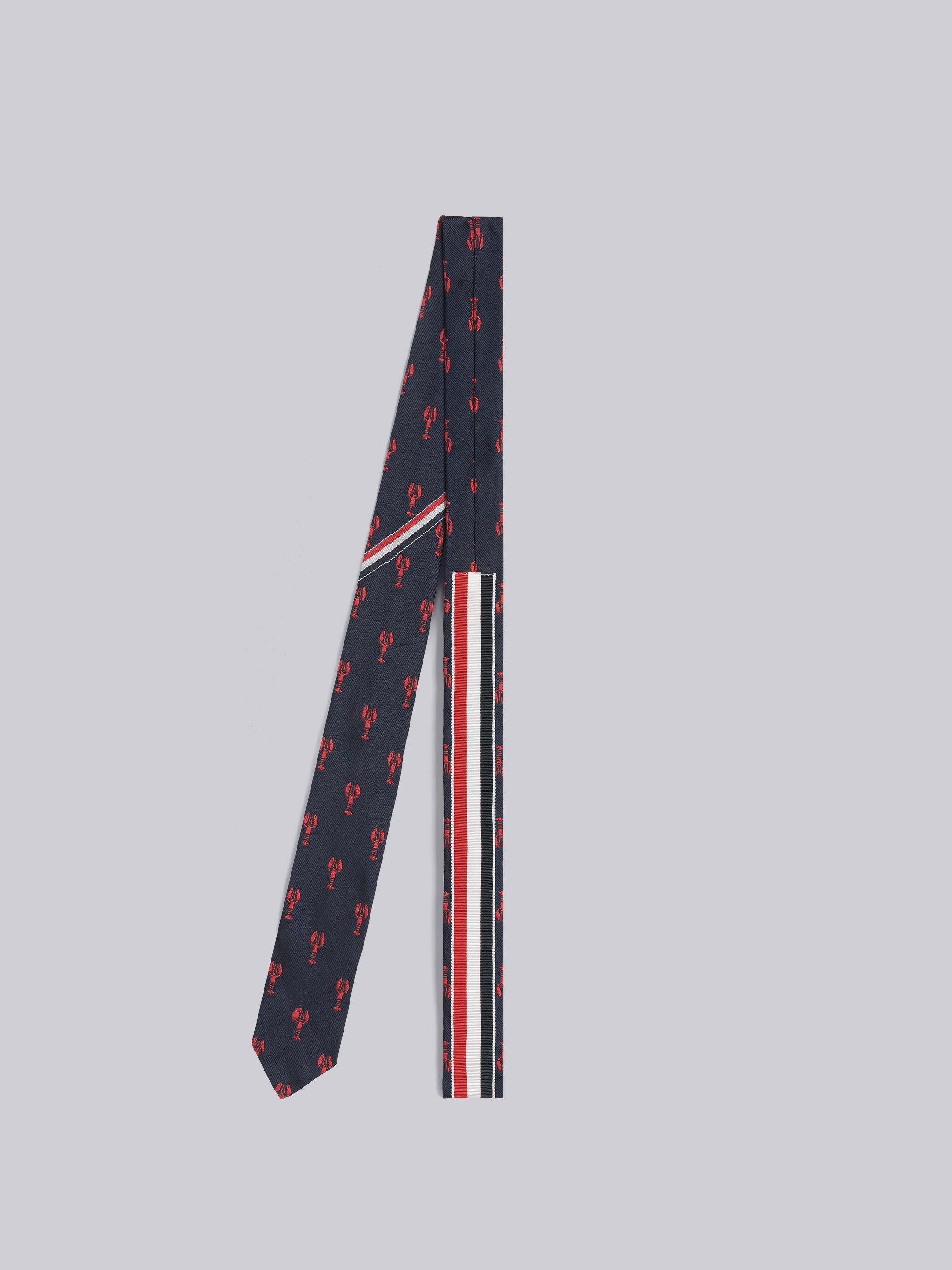 Lobster Jacquard Stripe Classic Tie - 3