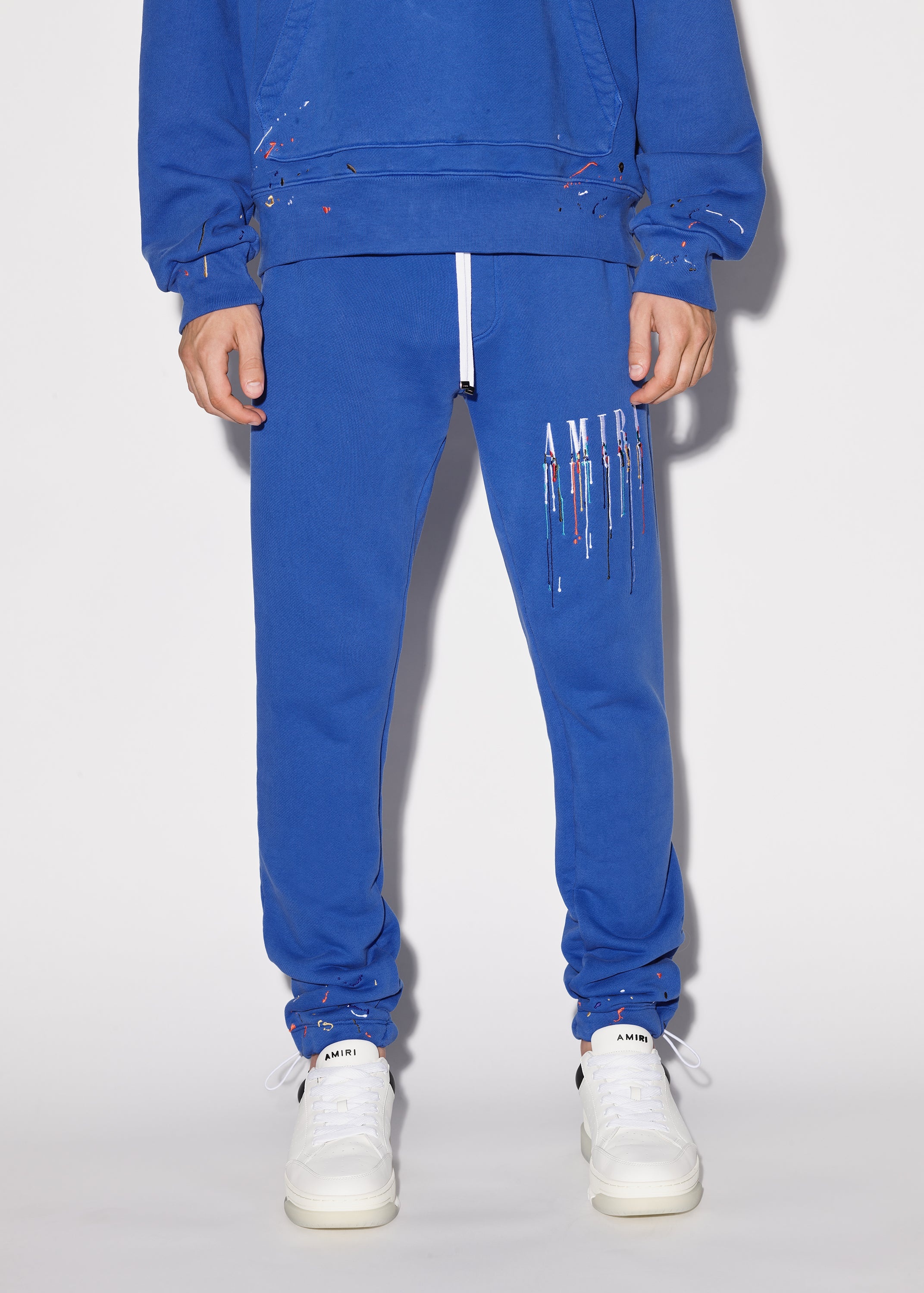 EMBROIDERED PAINT DRIP CORE LOGO SWEATPANTS - 2