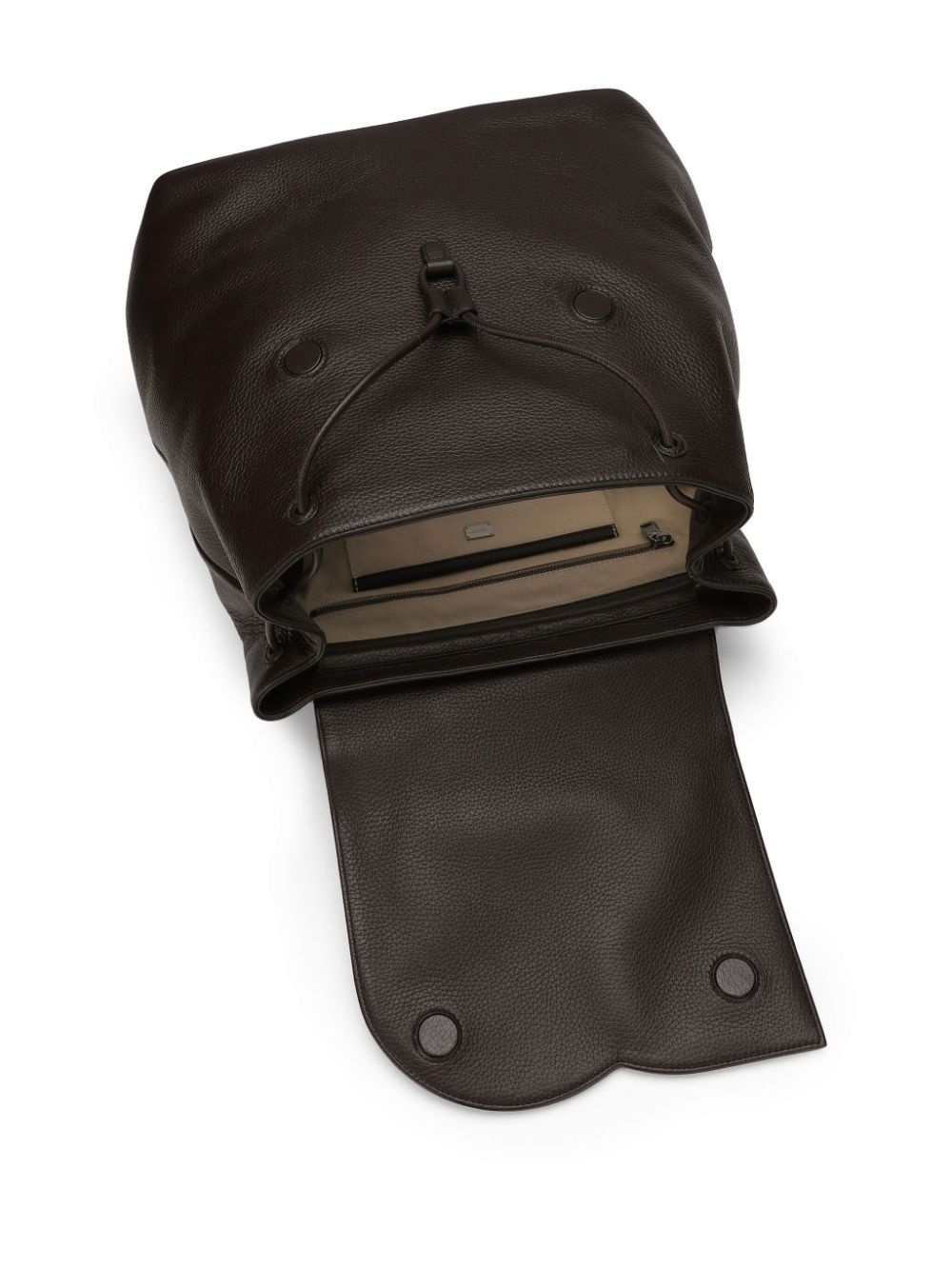 logo-embossed leather-blend bag - 5