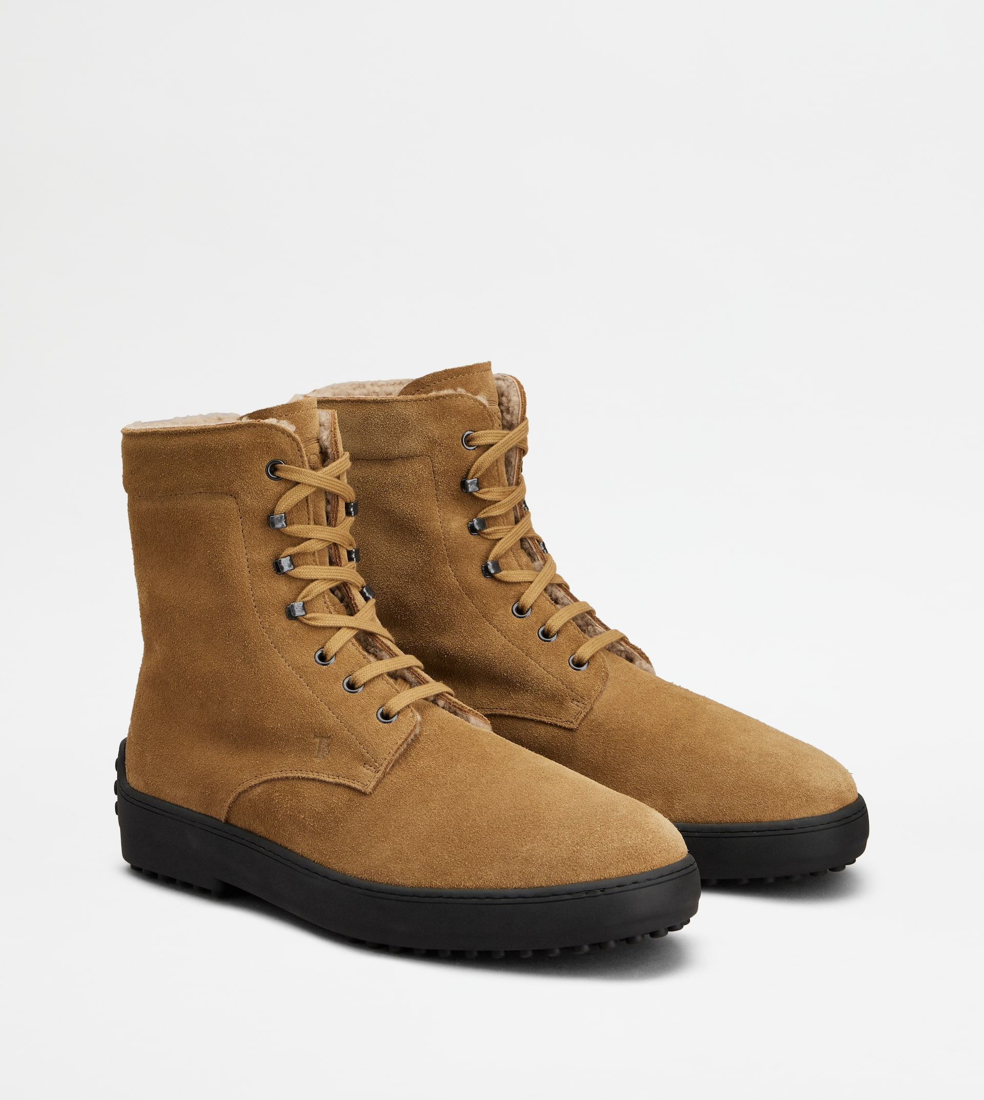 WINTER GOMMINO ANKLE BOOTS IN SUEDE - BROWN - 2