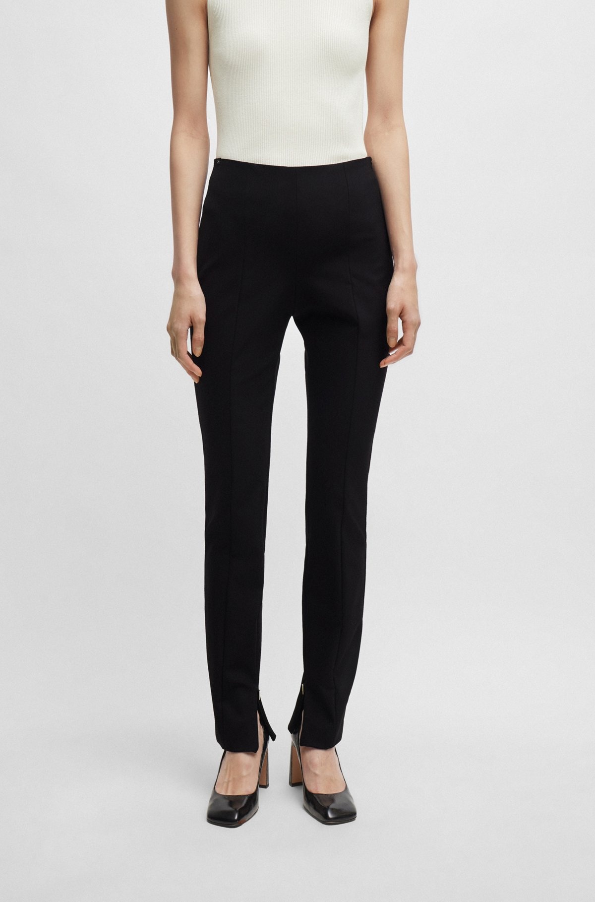 EXTRA-SLIM-FIT TROUSERS IN PERFORMANCE-STRETCH FABRIC - 2