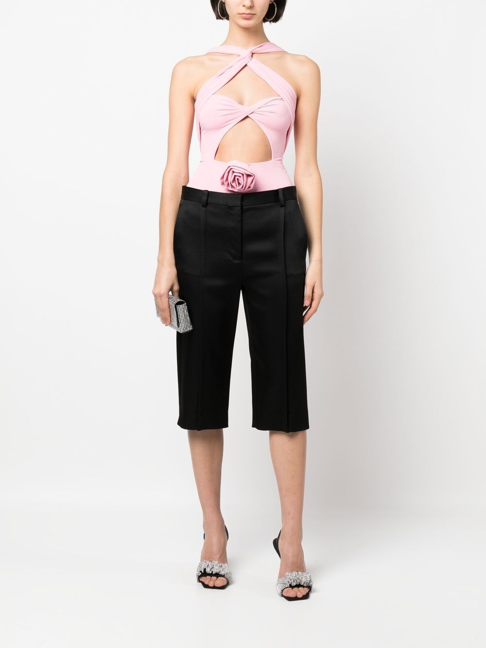twisted cut-out bodysuit - 2