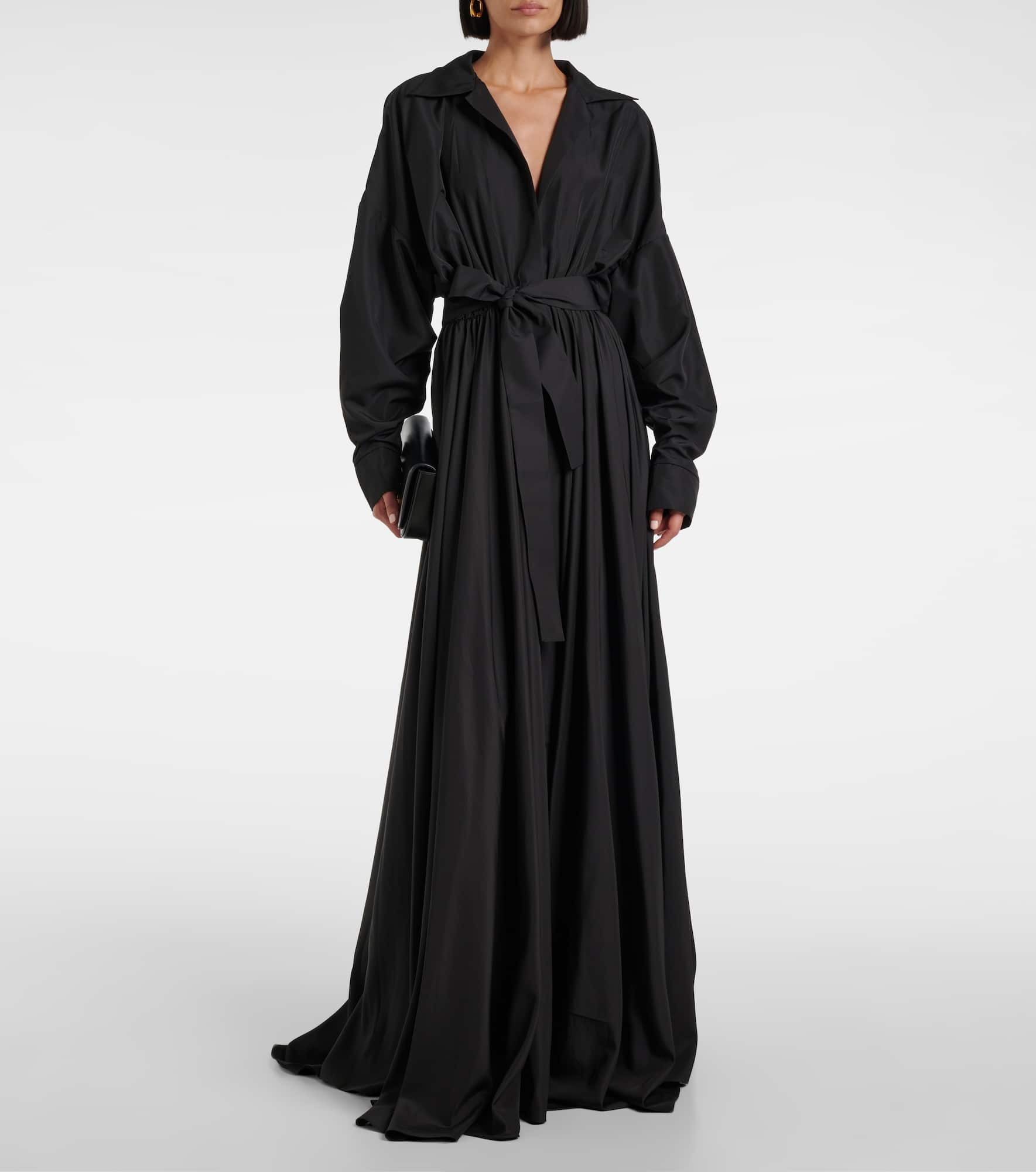 Belted oversized shirt dress - 2
