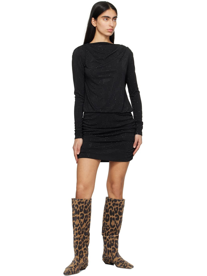 PARIS TEXAS Tan & Black Bettina 25 Tall Boots outlook