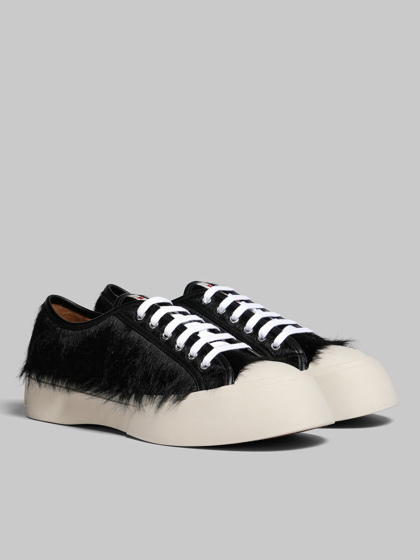 BLACK LONG-HAIR CALFSKIN PABLO SNEAKER - 2