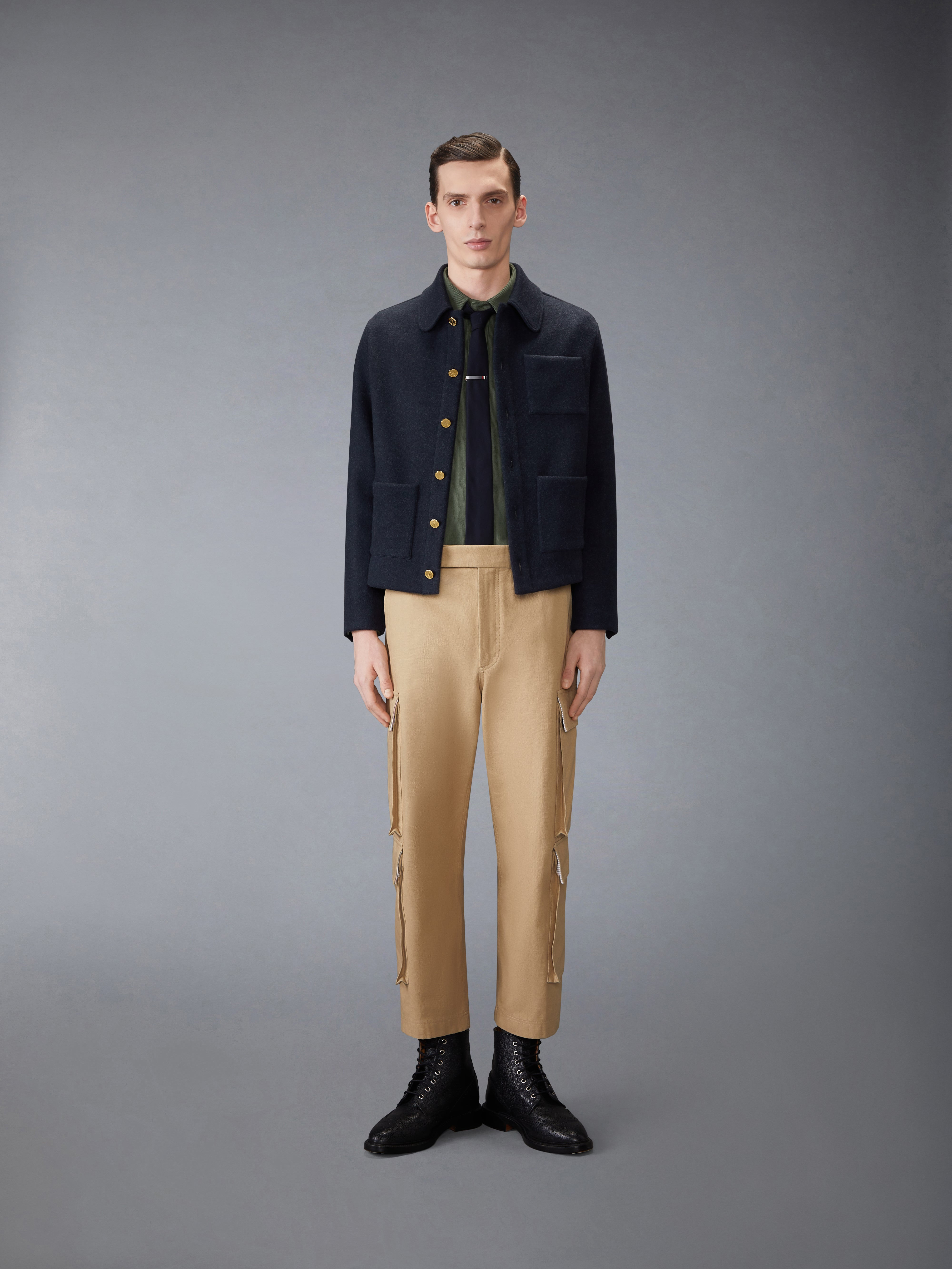 CASHMERE DOUBLE FACE JACKET - 4