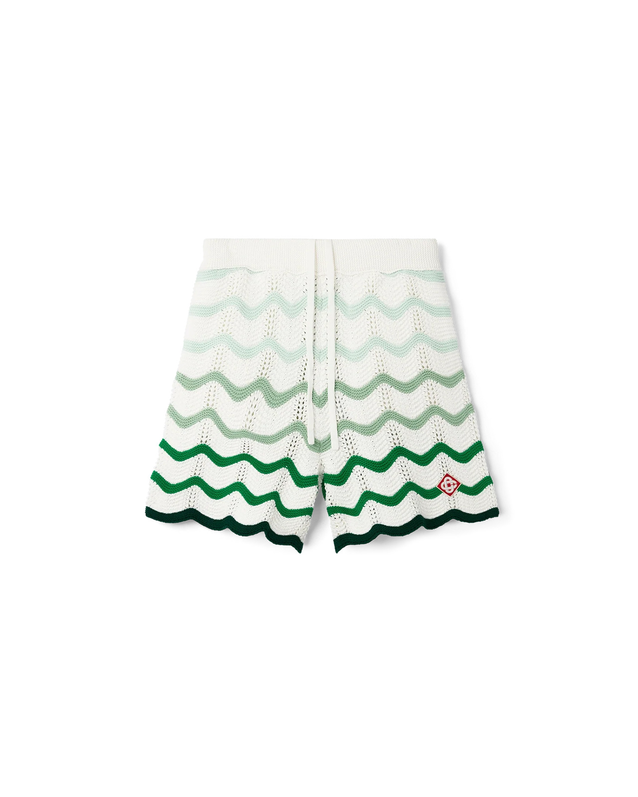 Wavy Gradient Crochet Shorts | Casablanca Paris - 1