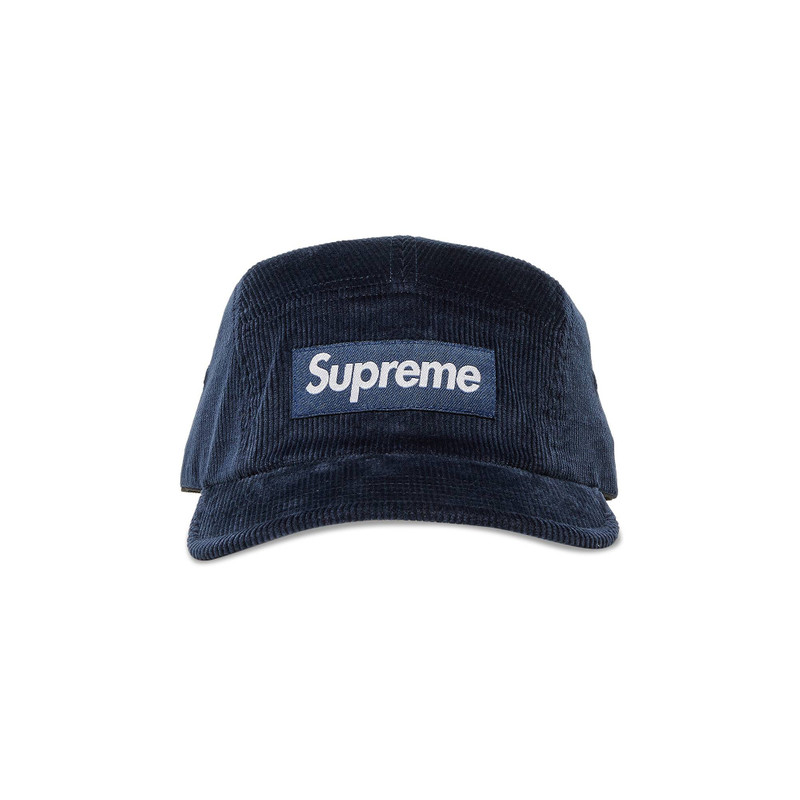 Supreme Corduroy Camp Cap 'Navy' - 1