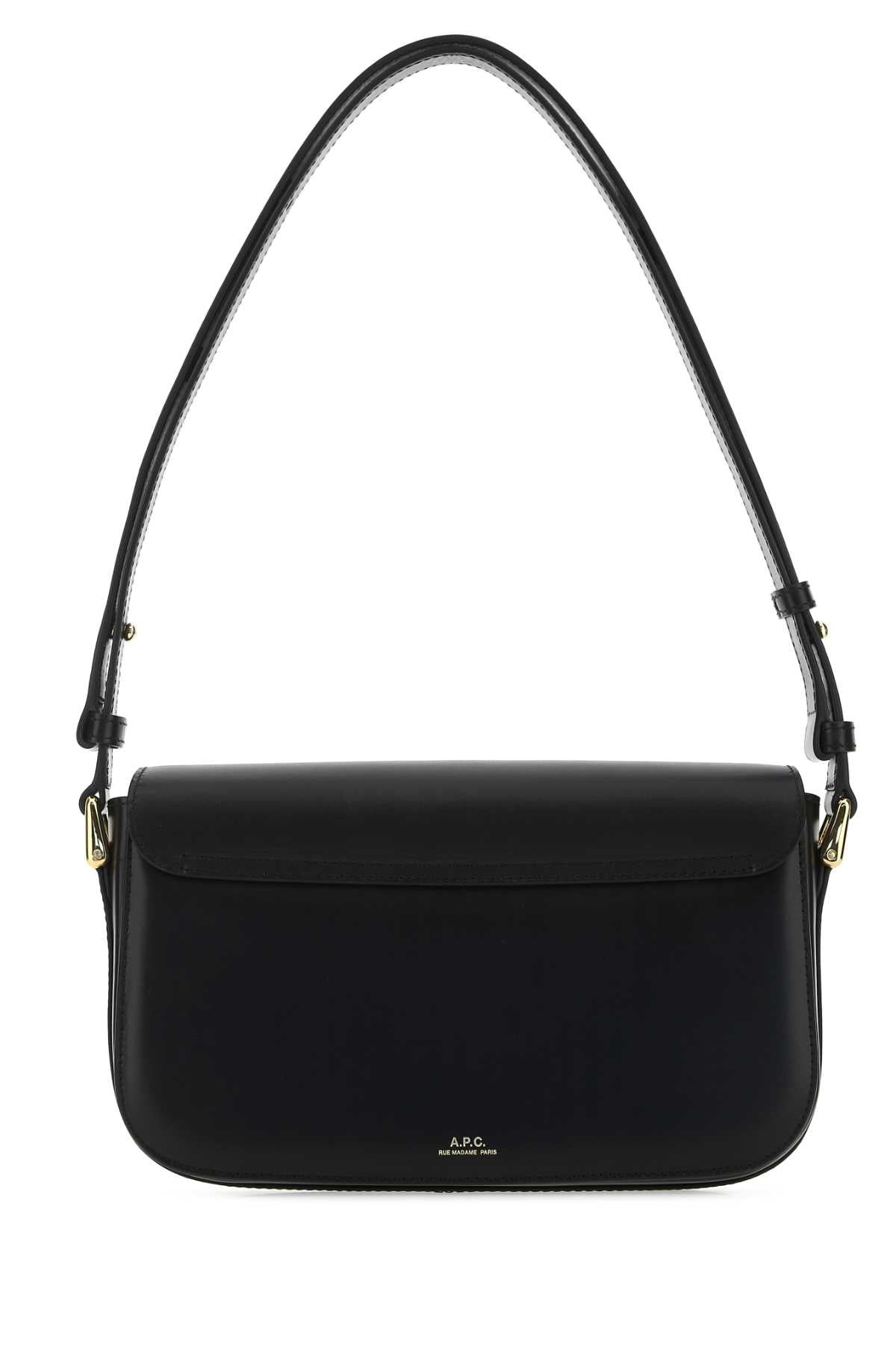 A.P.C. Women Black Leather Grace Shoulder Bag - 3