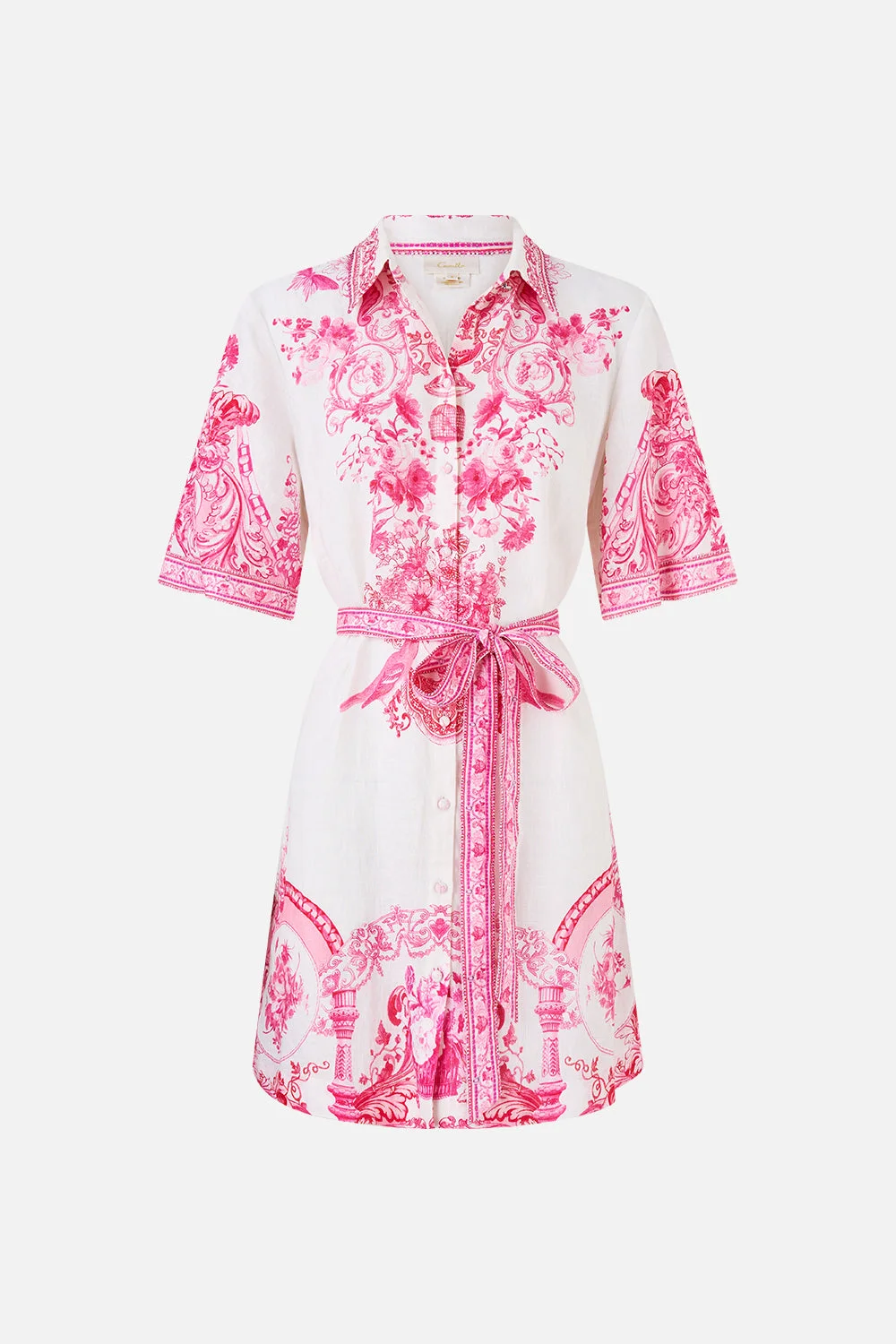 SHORT SHIRT DRESS LIVIN LA VIDA ROSA - 1