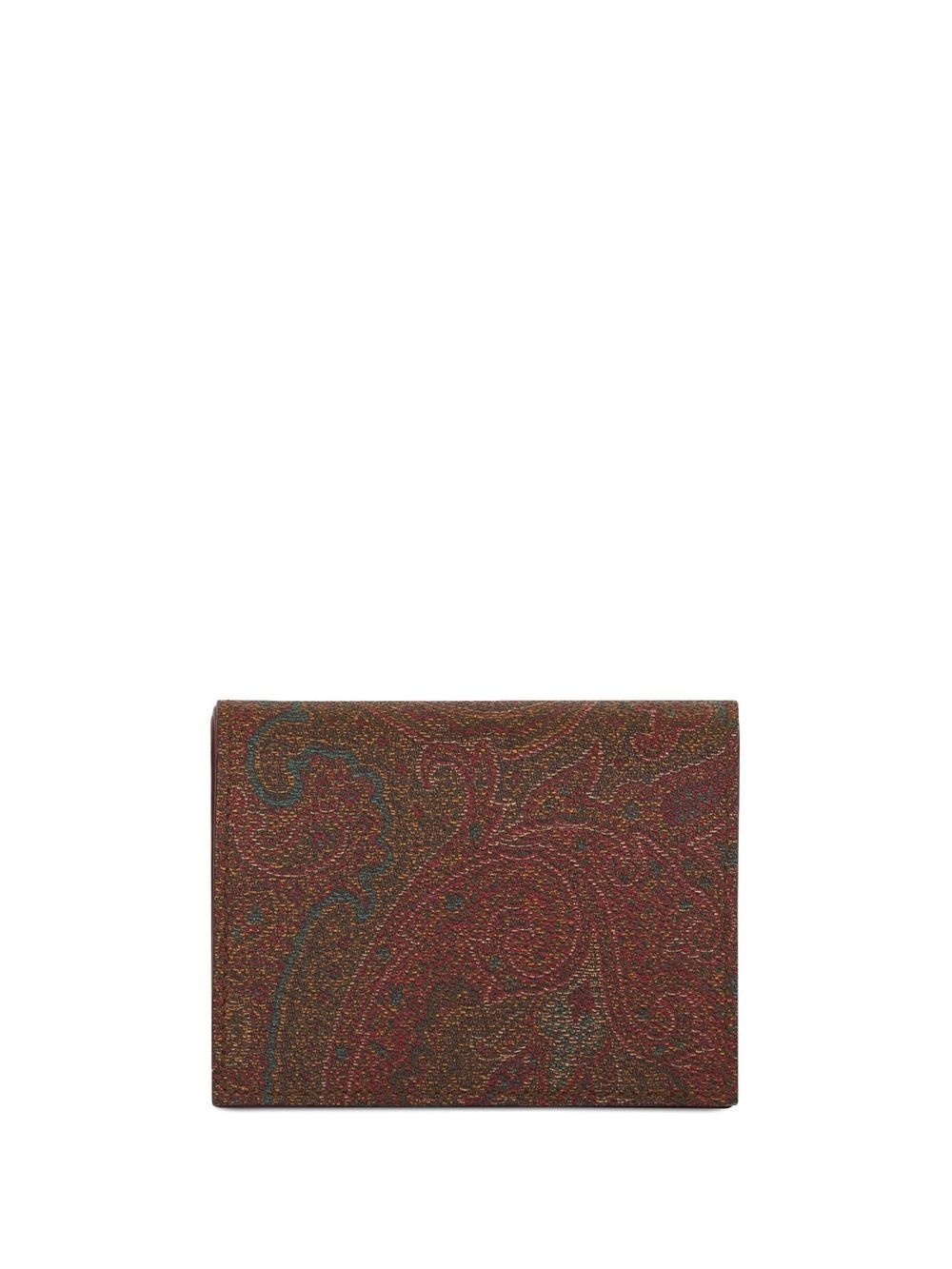 paisley-print bi-fold cardholder - 2