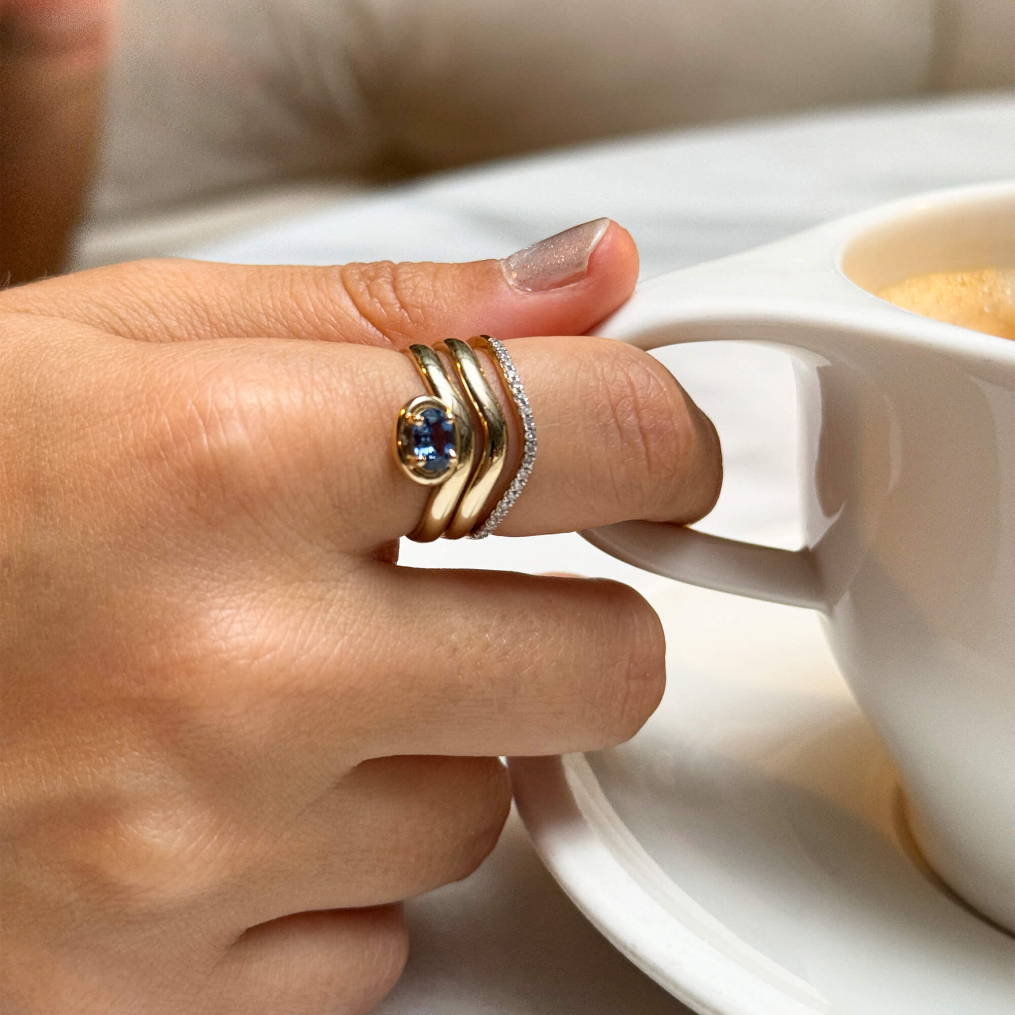 Emerald Bonbon Merge Ring - 11