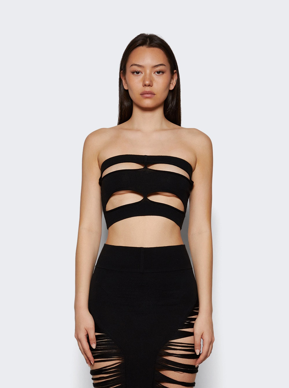 Tanja Bandeau Top Black - 2
