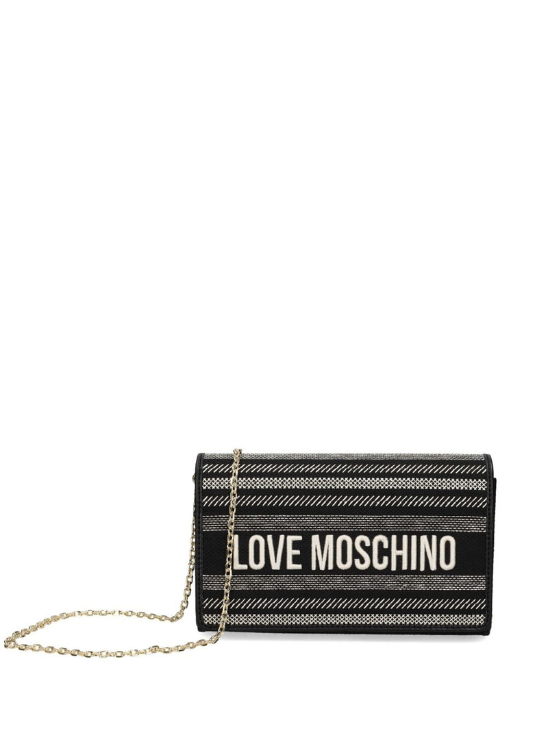 logo-embroidered crossbody bag 1